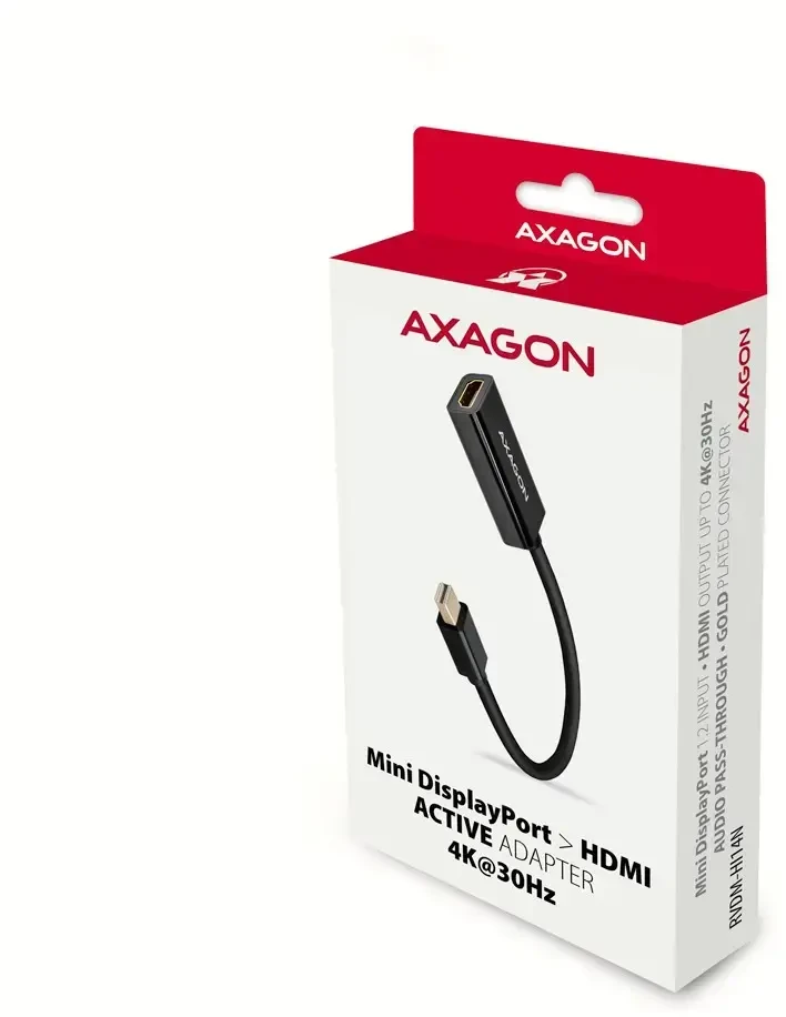 AXAGON RVDM-HI14N aktyvus adapteris MiniDP į HDM