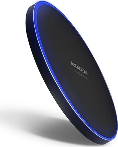 AXAGON WDC-P10T belaidžio įkrovimo stotelė su greito įkrovimo funkcija, Qi 5 / 7.5 / 10W, mikro USB