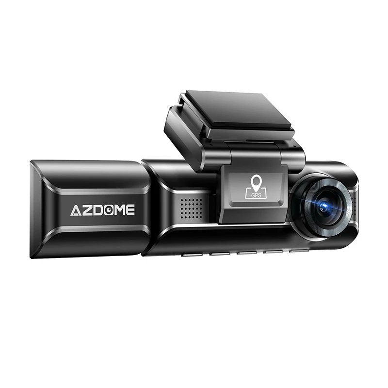 AZDome M550 Max 4K 2160p + 1080p + 2.5K, GPS, Wi-Fi - vaizdo registratorius su priekine, salono ir galine kameromis