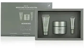 Doctor Babor Moisture Glow Routine rinkinys: veido prausiklis, kremas ir paakių kremas