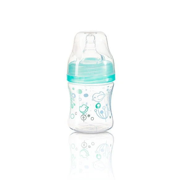 Baby Ono BabyOno dieglių nesukeliantis plataus kaklelio buteliukas 120 ml nuo 0 mėn mėlynas 402/03