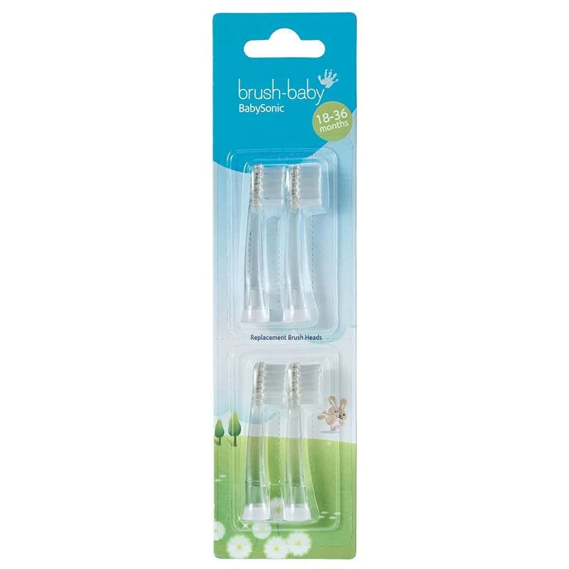 Brush-Baby Šepetėlio galvutė 18-36mėn, 4vnt Babysonic