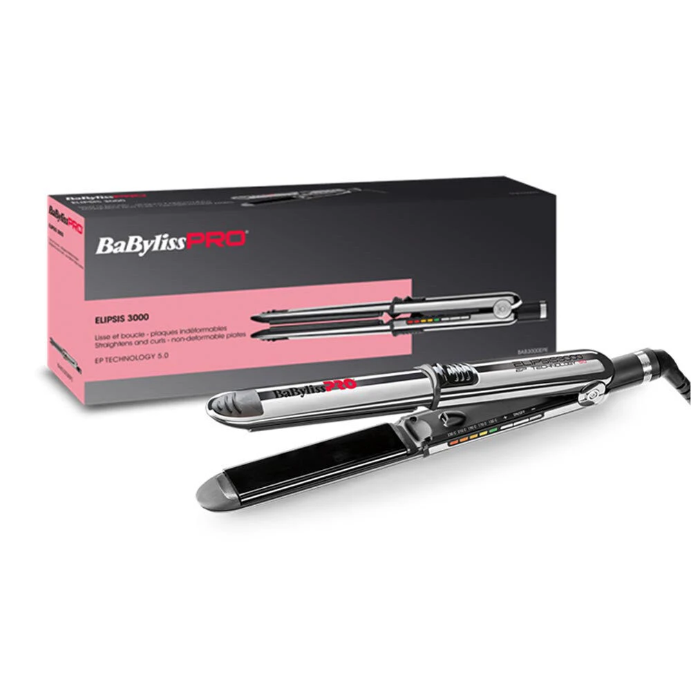 Plaukų tiesintuvas BaByliss PRO Juodas Elipsis3000 BAB3000EPE, plaukiojančios plokštelės