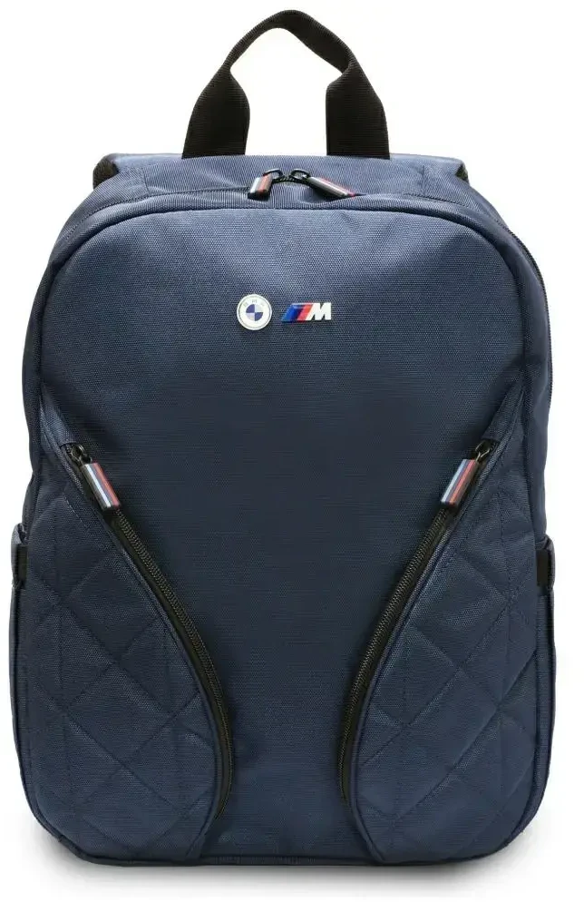 BMW Nylon Pockets & Metal Logo 16" Nešiojamas kompiuteris Backpack - Navy Mėlyna