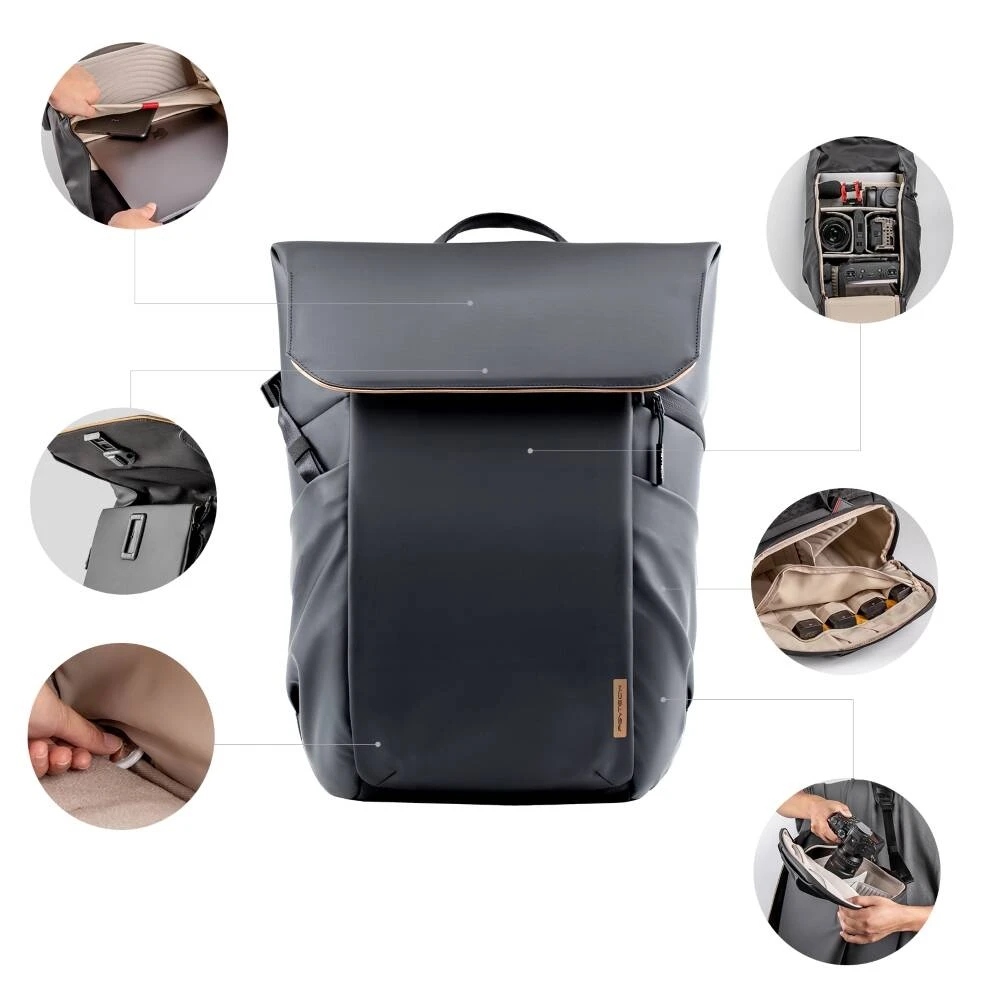 PGYTECH OneGo Air kuprinė 25L (obsidijos juoda)