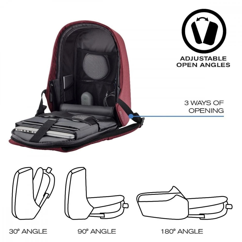 XD Design Kuprinė su apsauga nuo vagių Bobby Hero Small (Raudona)