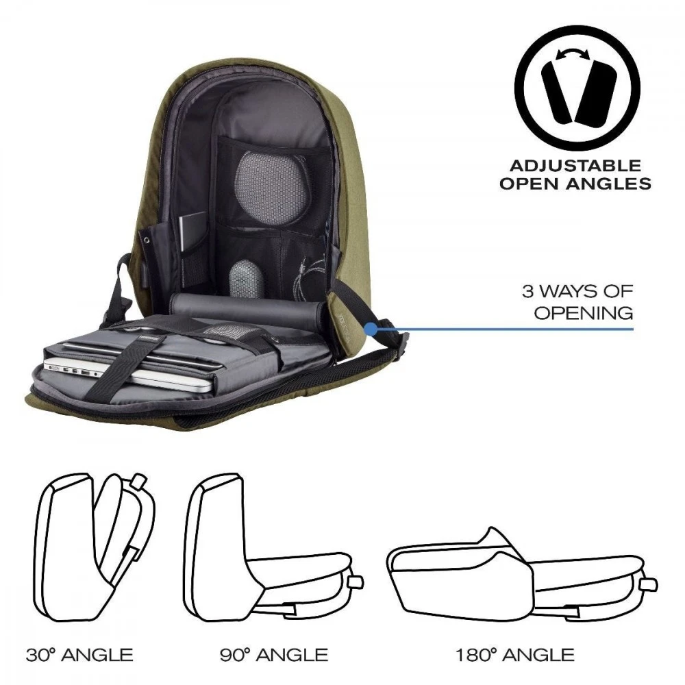 XD Design Kuprinė su apsauga nuo vagių Bobby Hero Small (Žalia)