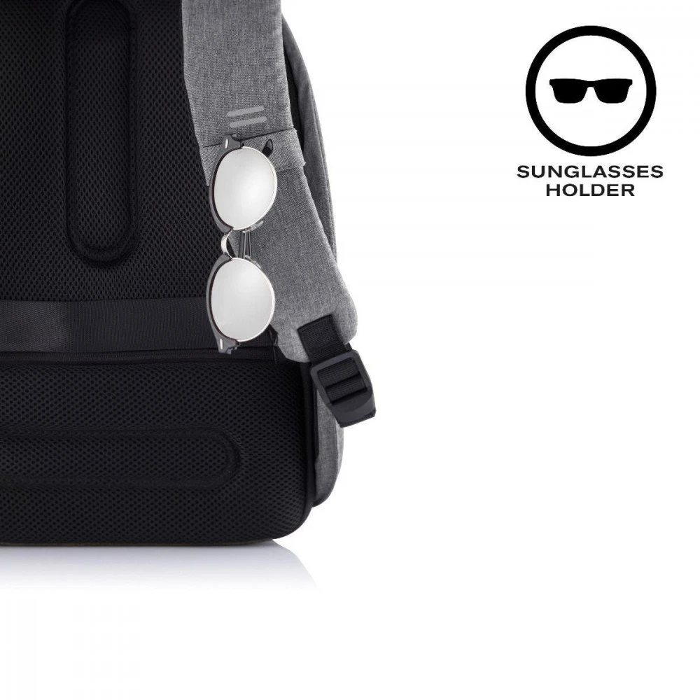 Kuprinė su apsauga nuo vagių XD Design Bobby Hero XL, Juodos/Pilkos spalvos