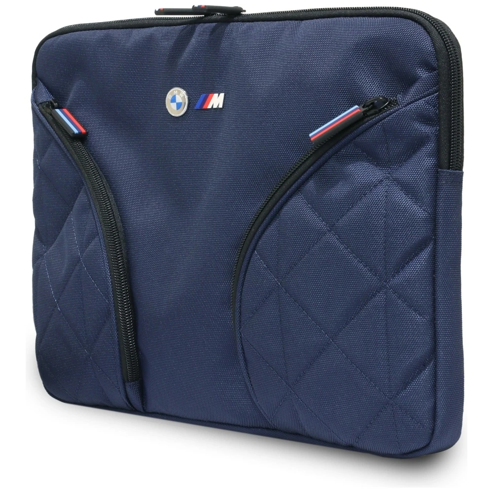 BMW Nylon Pockets & Metal Logo Sleeve 14" Nešiojamas kompiuteris Bag - Navy Mėlyna