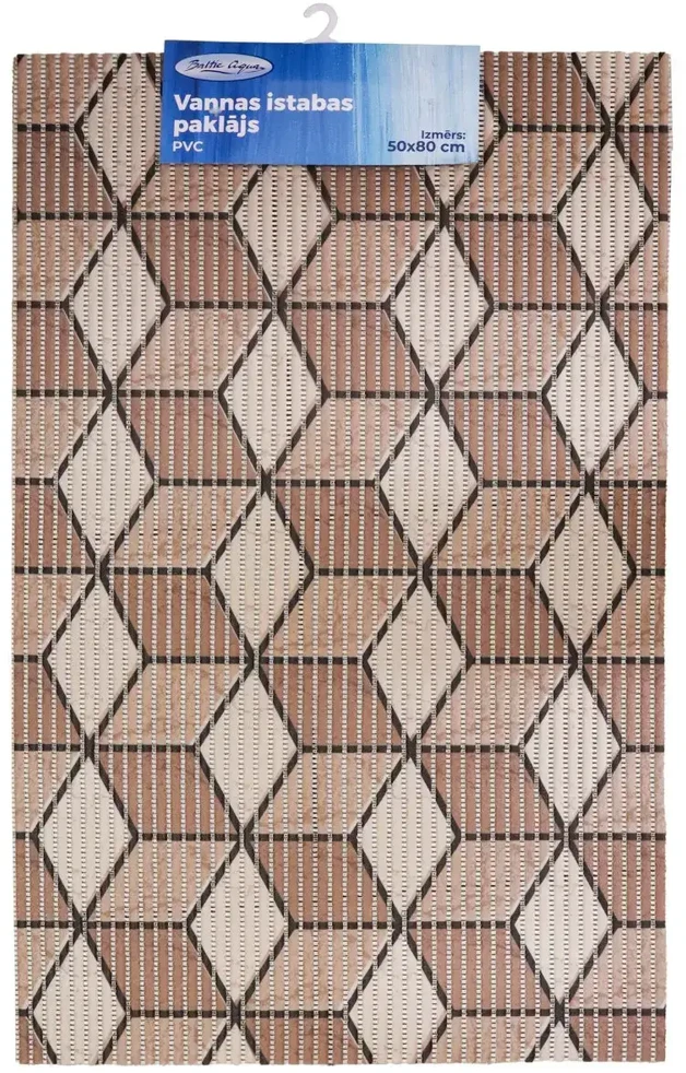 Baltic Aqua Vonios kilimėlis 50x80cm Ruda PVC