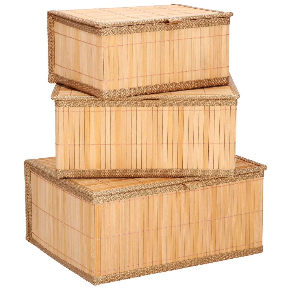 Dėžučių rinkinys Springos HA0153, bambukas, 3 dydžiai