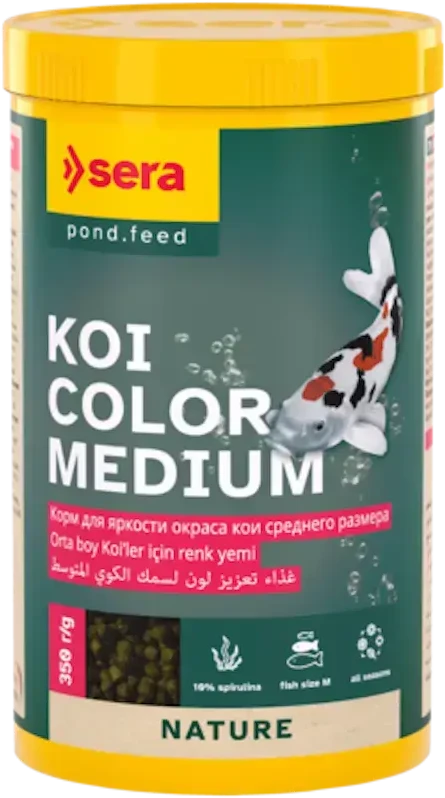 Barība dīķa zivīm - Sera KOI Color Medium, 1000ml (360g)