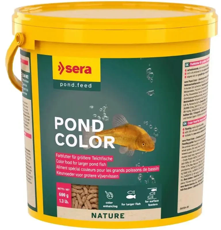 Barība dīķa zivīm - Sera Pond Color Sticks 3800ml