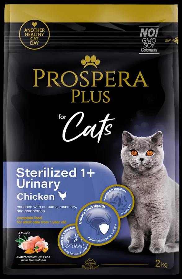 Prospera Plus Sterilized vištiena Urinary 2kg (šlapimo sistemos ligų profilaktikai)