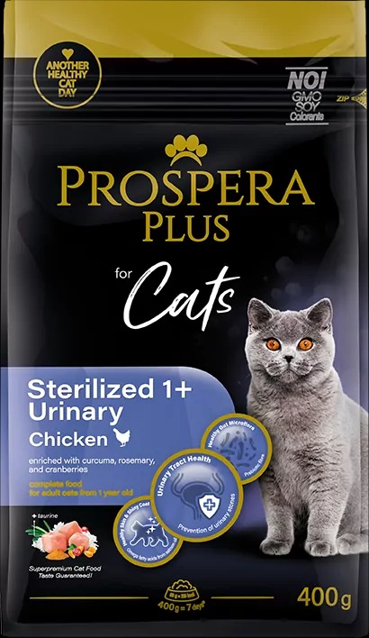 Prospera Plus Sterilized vištiena Urinary 0,4kg (šlapimo sistemos ligų profilaktikai)