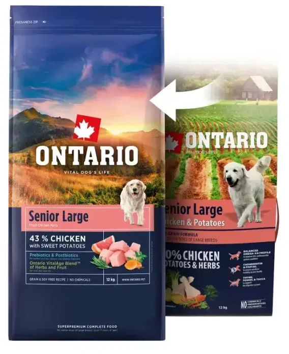 Ontario Senior Large vištiena & Sweet bulvės 12kg