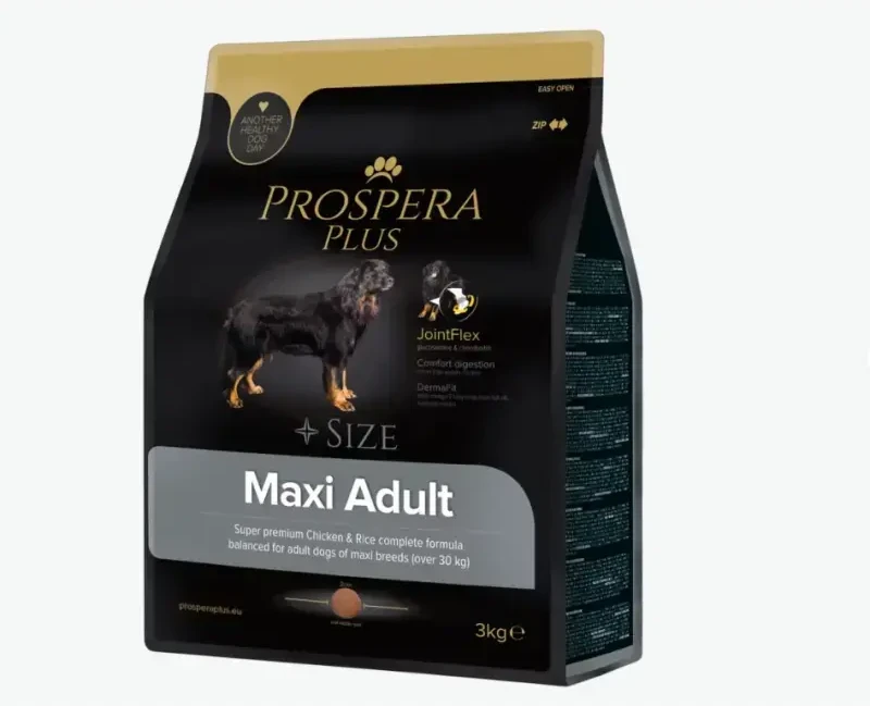 Prospera Plus Maxi suaugusių vištienos ir ryžių pašaras 3kg