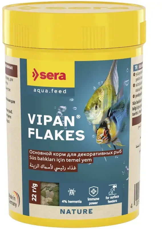 Sera Vipan Nature 100 ml žuvų pašaras bendriems akvariumams MR