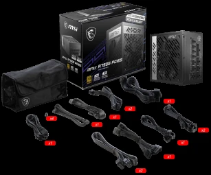 Maitinimo šaltinis MSI MAG A750GL PCIE5, 750 W, 80 Plus Gold
