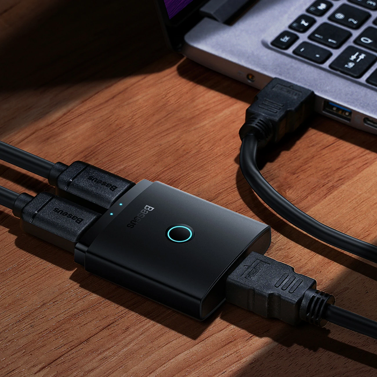 HDMI Switch Baseus Cluster Juodas
