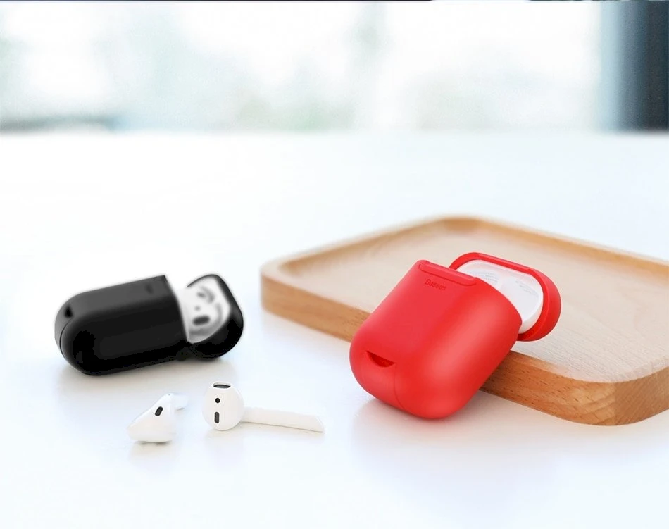 Dėklas Baseus (WIAPPOD-09) AirPods 2/AirPods 1 raudonas