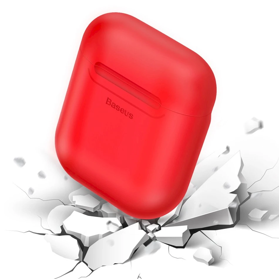 Dėklas Baseus (WIAPPOD-09) AirPods 2/AirPods 1 raudonas