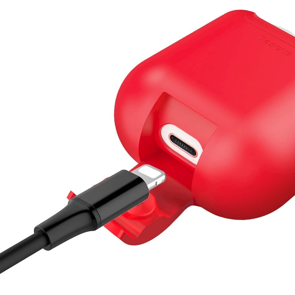 Dėklas Baseus (WIAPPOD-09) AirPods 2/AirPods 1 raudonas