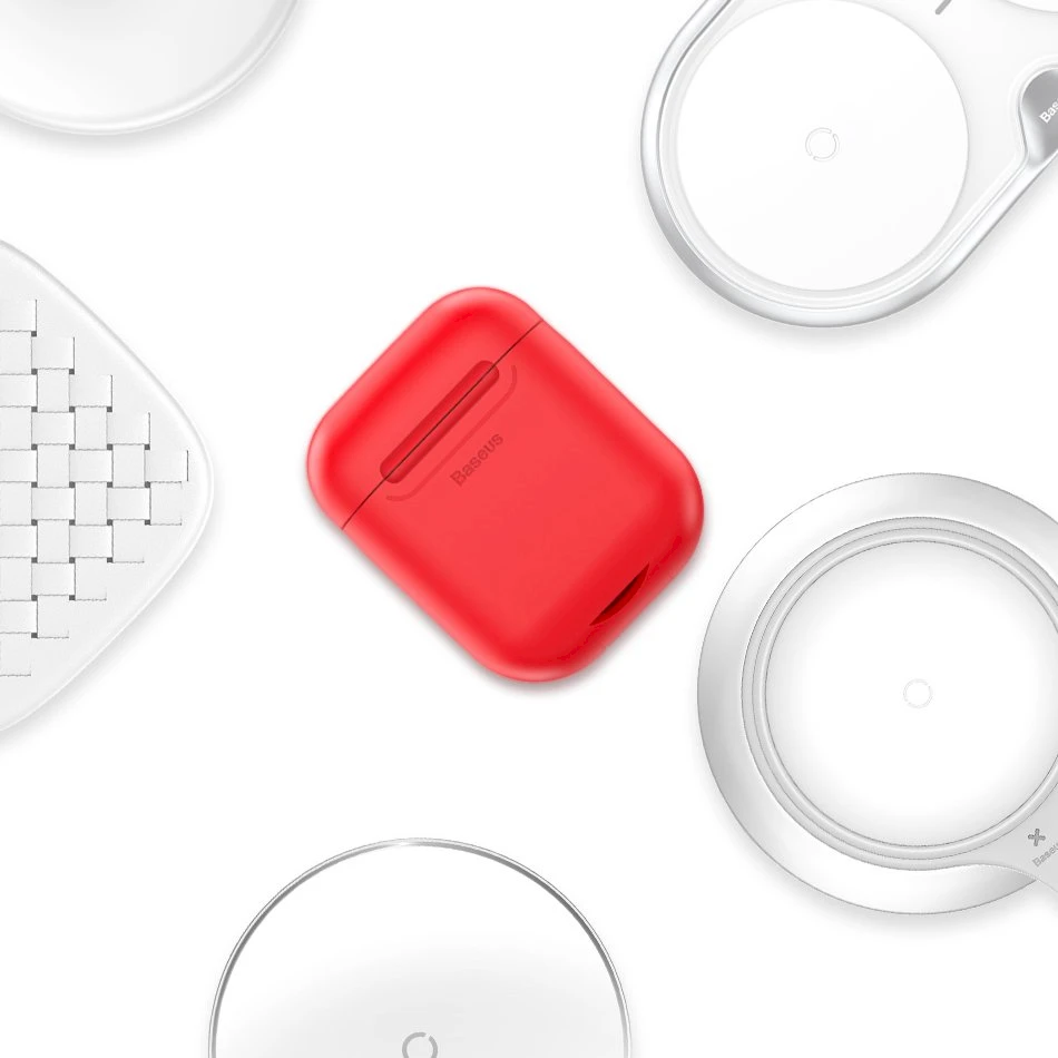 Dėklas Baseus (WIAPPOD-09) AirPods 2/AirPods 1 raudonas