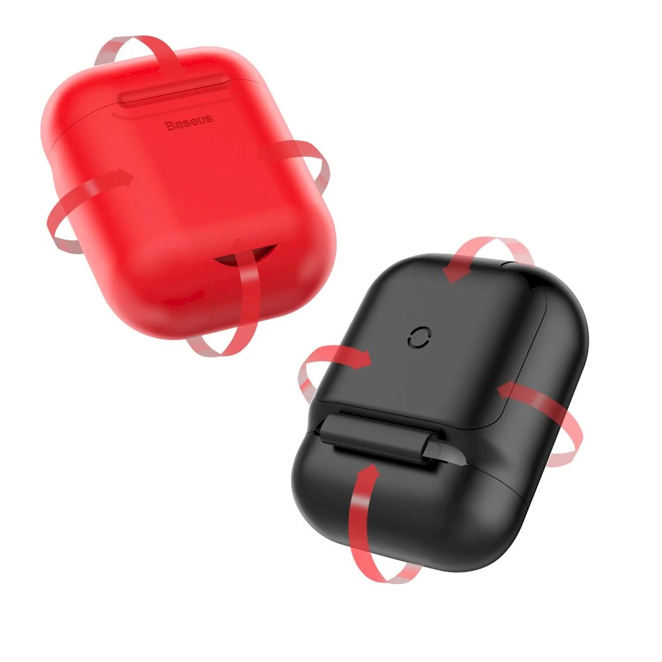 Dėklas Baseus (WIAPPOD-09) AirPods 2/AirPods 1 raudonas
