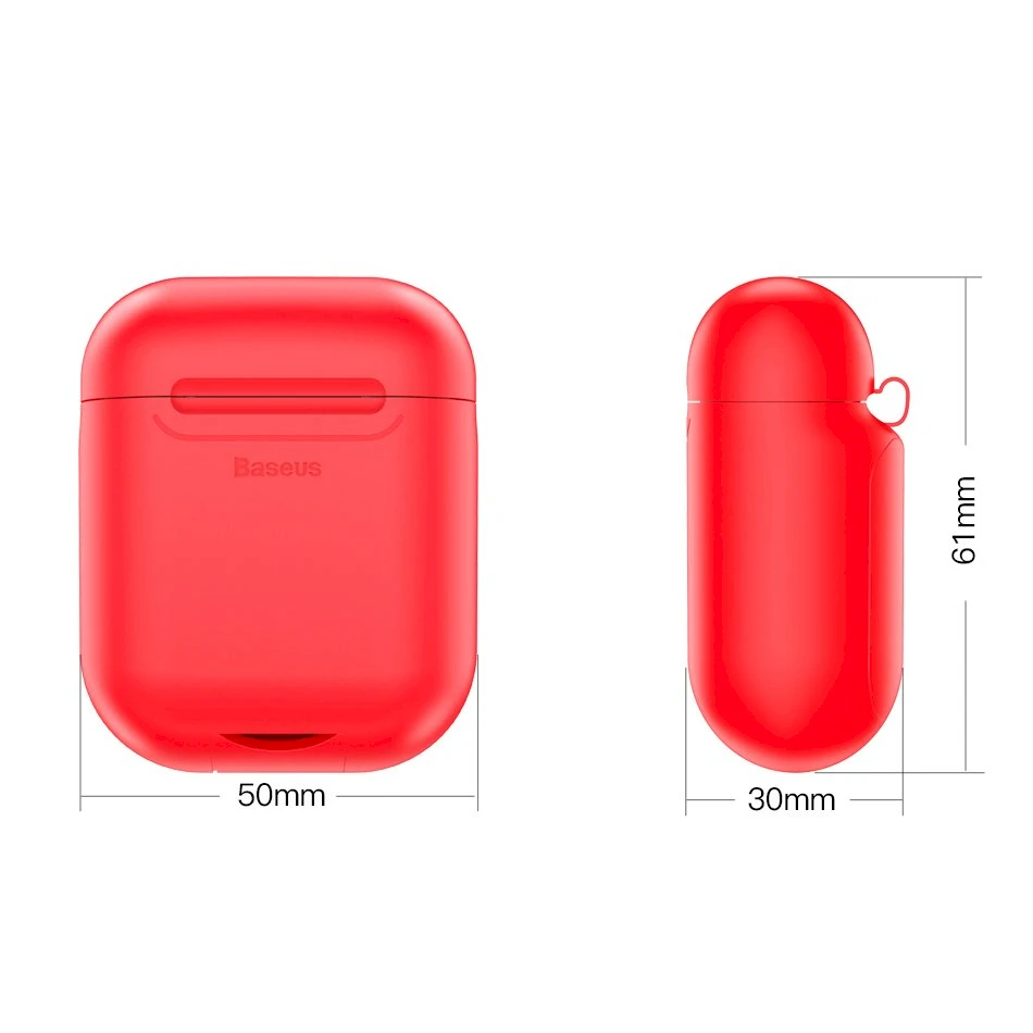 Dėklas Baseus (WIAPPOD-09) AirPods 2/AirPods 1 raudonas
