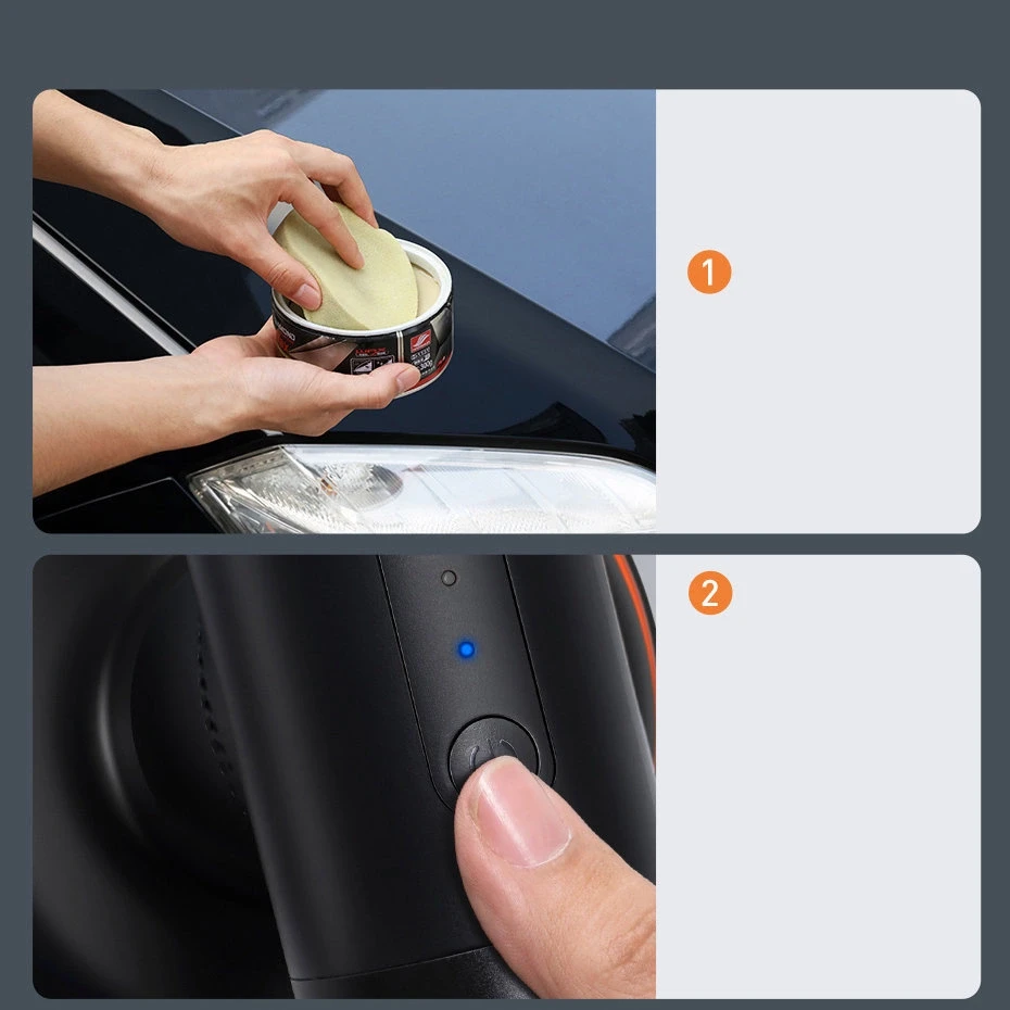 Baseus akumuliatorinis elektrinis poliruoklis (juodas)
