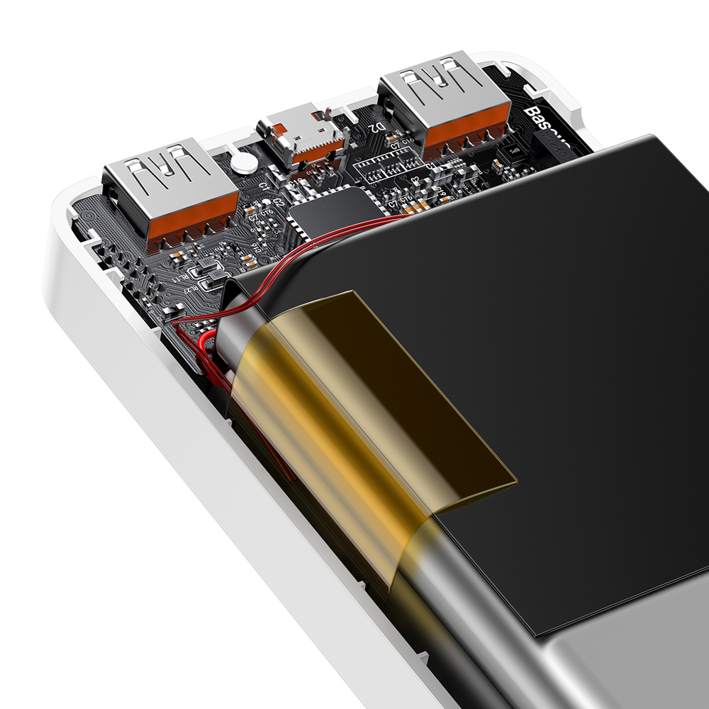 Baseus Bipow Fast Charge Power Bank PD+QC 30000mAh 20W baltas (Baltas)