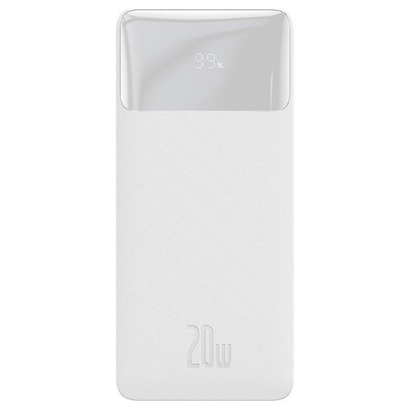 Baseus Bipow Fast Charge Power Bank PD+QC 30000mAh 20W baltas (Baltas)