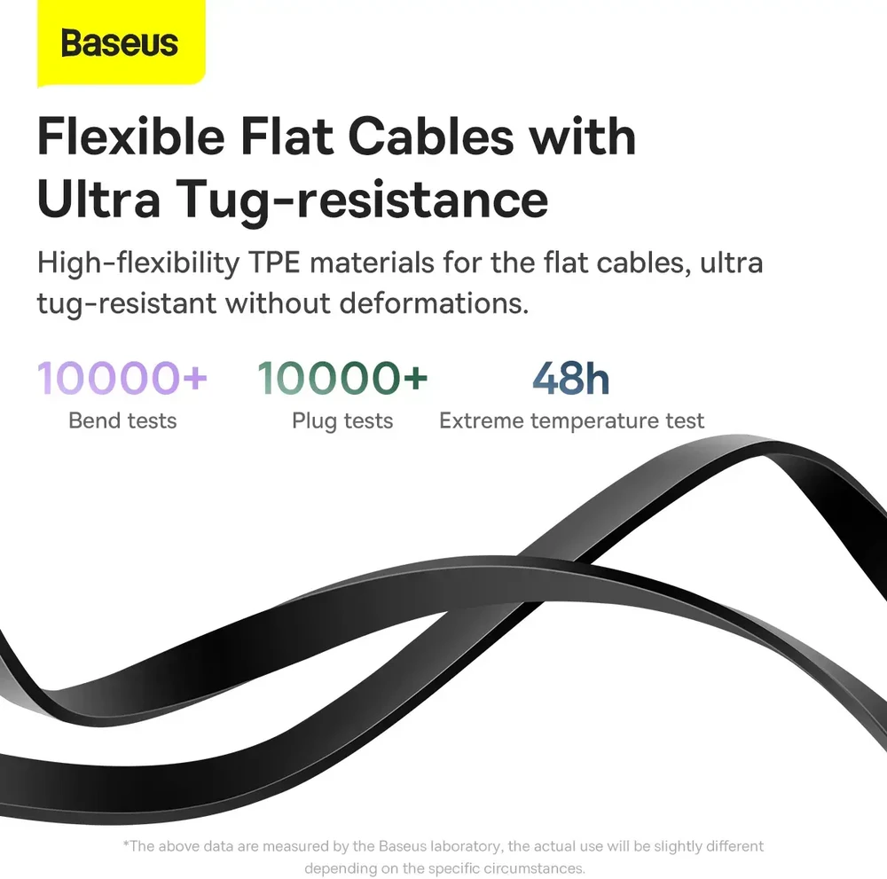 USB laidas Baseus Bright Mirror 2 Type-C į MicroUSB/Type-C/Lightning 3.5A 1.1m juodas CAMJ010201
