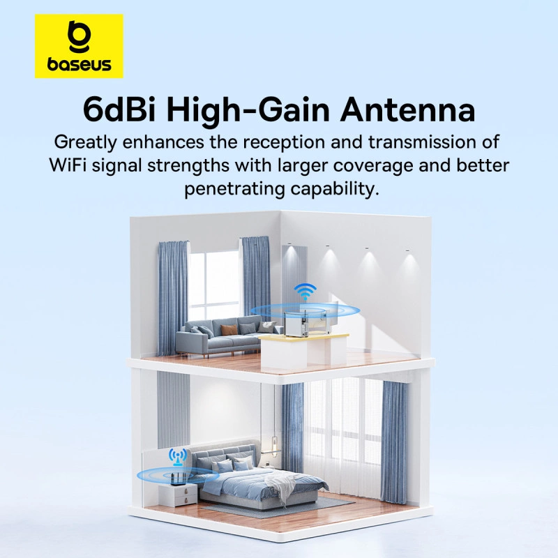 Baseus FastJoy adapteris Wi-Fi 150 Mbps - juodas