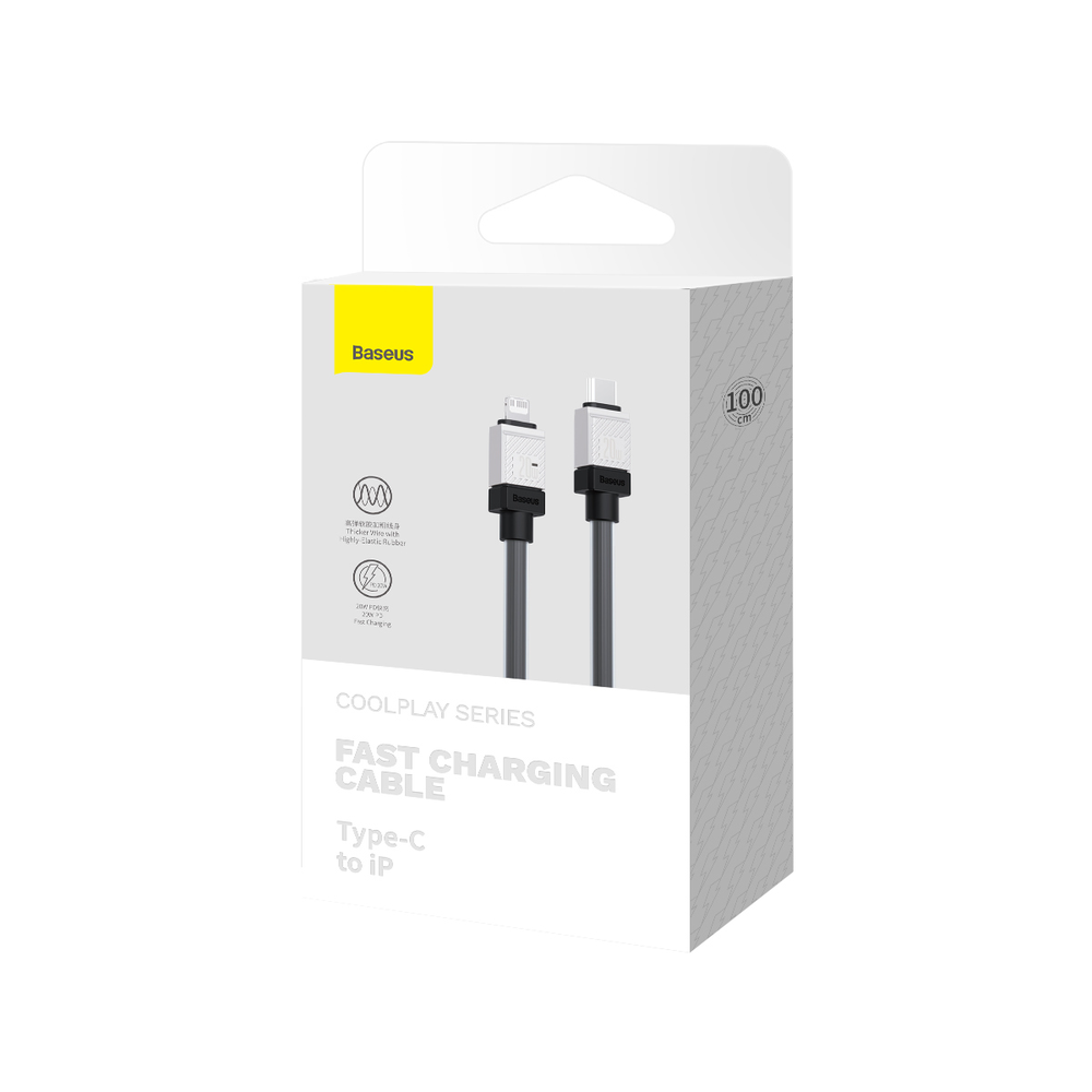 Baseus kabelis CoolPlay USB-C - Lightning 1m 20W juodos spalvos