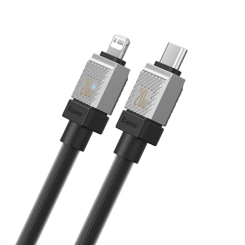 Baseus kabelis CoolPlay USB-C - Lightning 1m 20W juodos spalvos