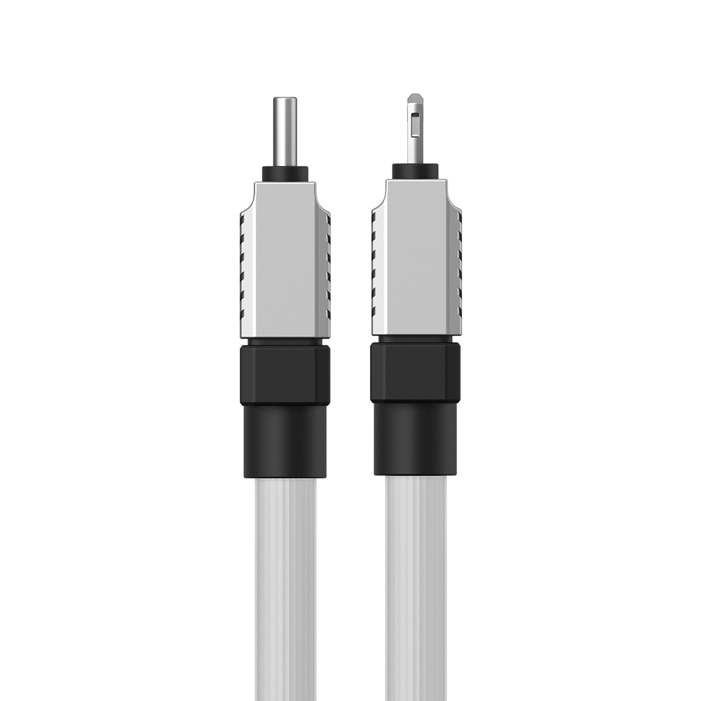 Greito įkrovimo kabelis Baseus USB-C su Coolplay Series 2m, 20W (baltas)