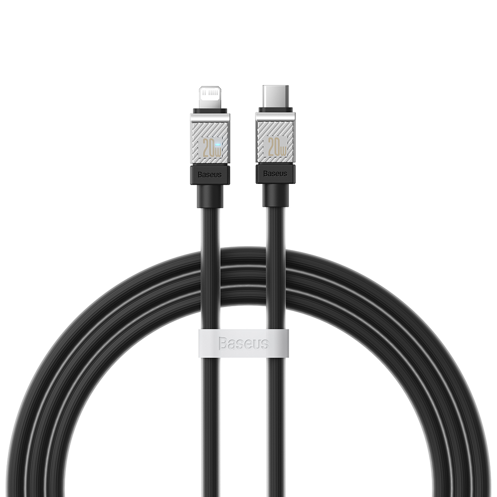 Baseus kabelis CoolPlay USB-C - Lightning 1m 20W juodos spalvos
