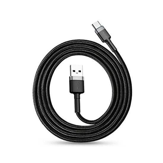 Baseus Cafule kabelis USB-C 3A 0.5m - Pilkas / Juodas
