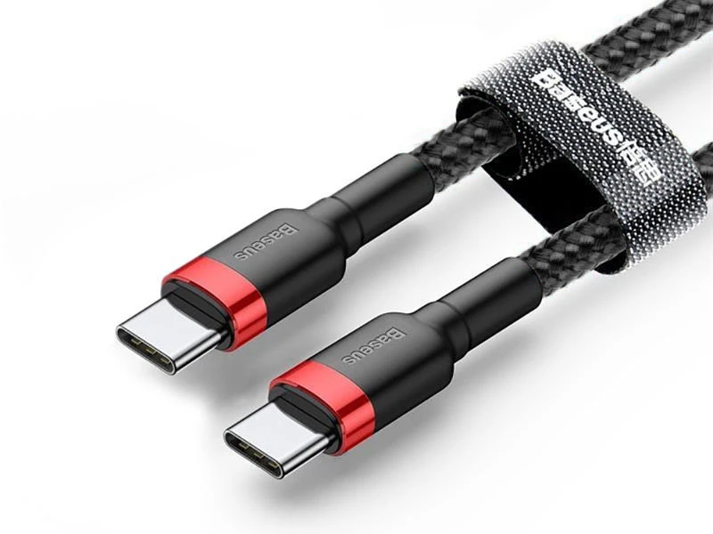 Baseus Cafule kabelis USB-C PD 2.0 QC 3.0 60W 2m - Juodas / Raudonas