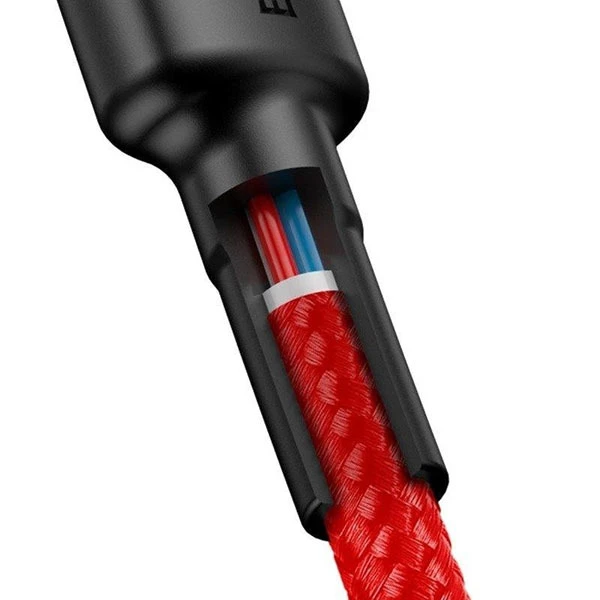 Baseus Cafule kabelis USB-C 2A 2m - Raudonas
