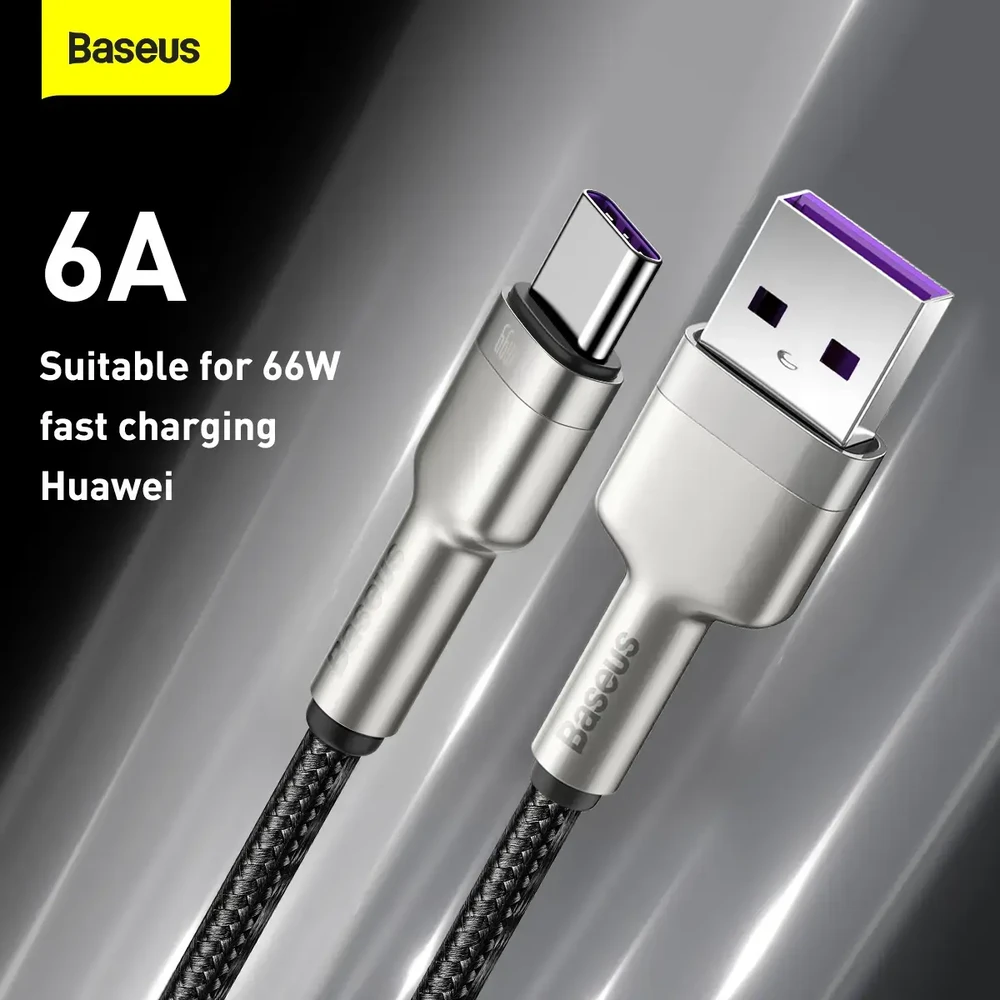 Baseus Cafule USB - USB-C laidas 66W 0.25m - Juodas