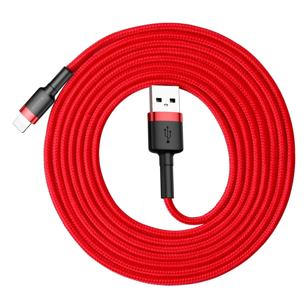 Baseus Cafule kabelis USB Lightning 1.5A 2m - Raudonas