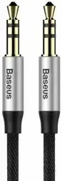 Baseus CAM30-BS1 Premium AUX kabelis 3,5 mm -> 3,5 mm 1,0 m pilkas