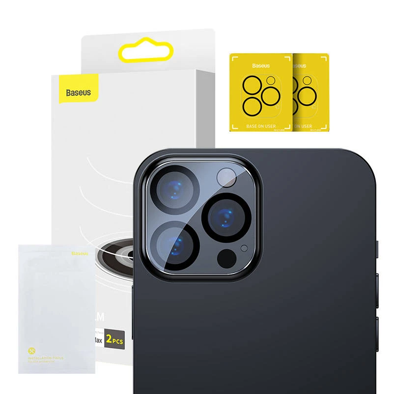 Baseus Kameros lešių apsauga iPhone 13 Pro, iPhone 13 Pro Max (2 vnt)