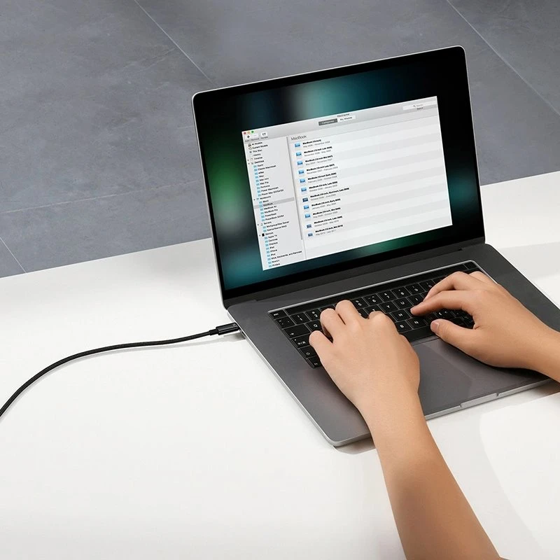 USB-C į USB-C laidas Baseus Tungsten Gold 240W 1m - juodas
