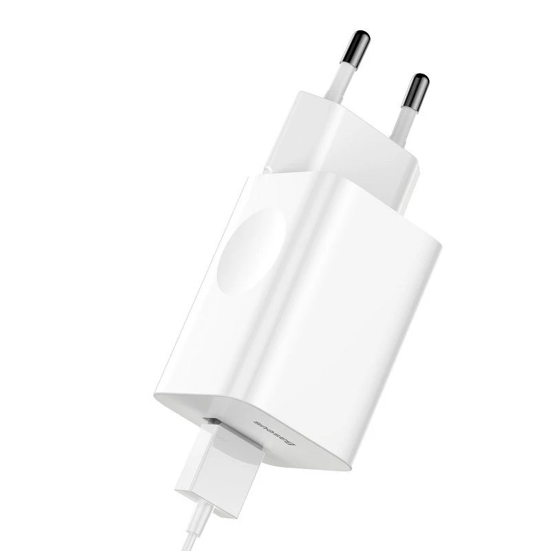 Charger Baseus CCALL-BX02 (USB 3.0, baltos spalvos)