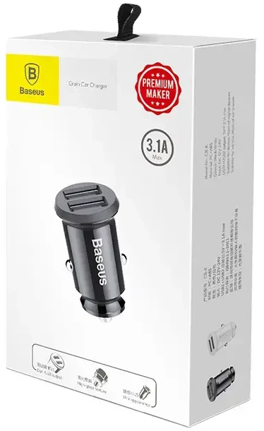 Baseus CCALL-ML01 Automobilinis įkroviklis | 15.5W | USB-A | juodas