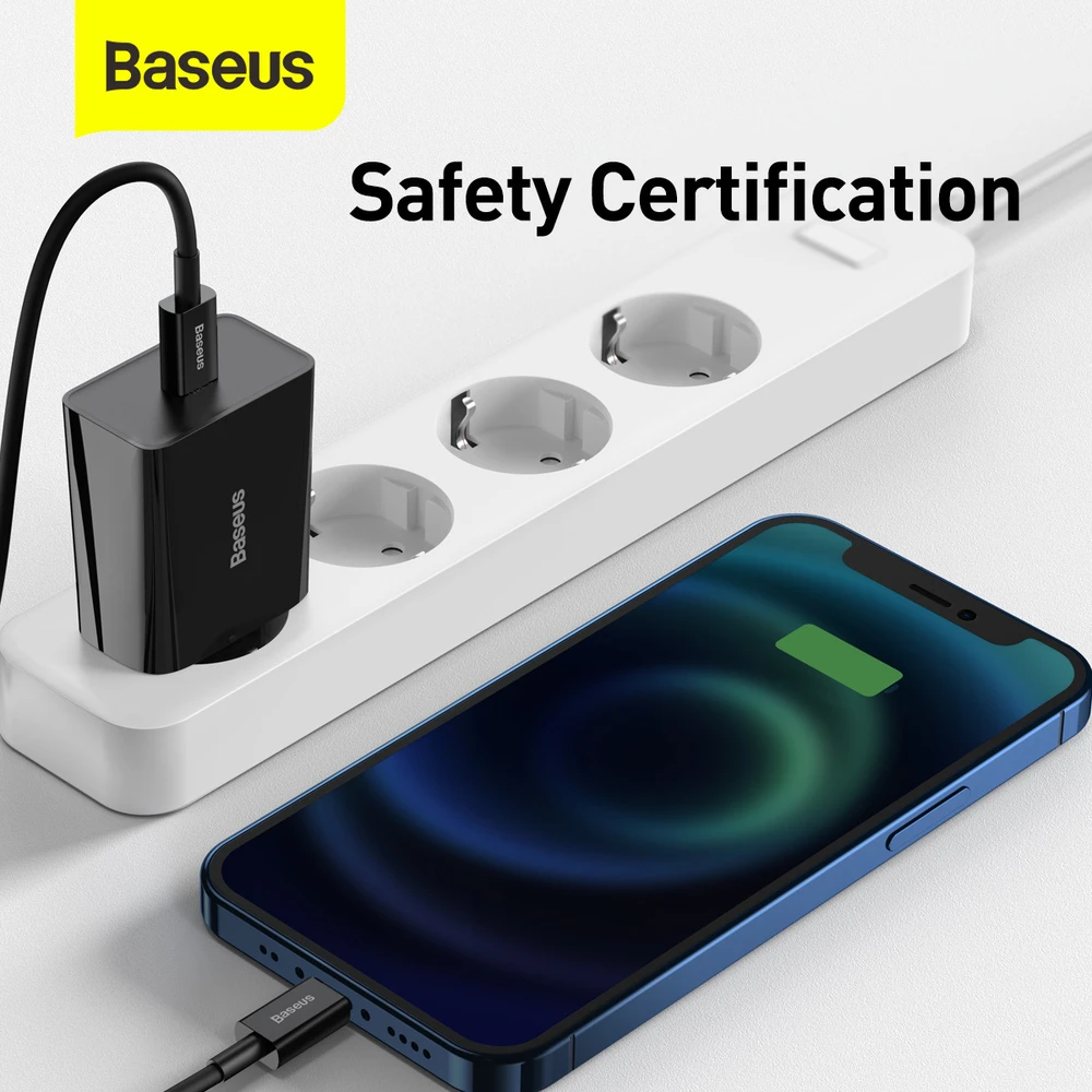 Baseus Speed Mini greitas įkroviklis USB-C PD 3A 20W juodas